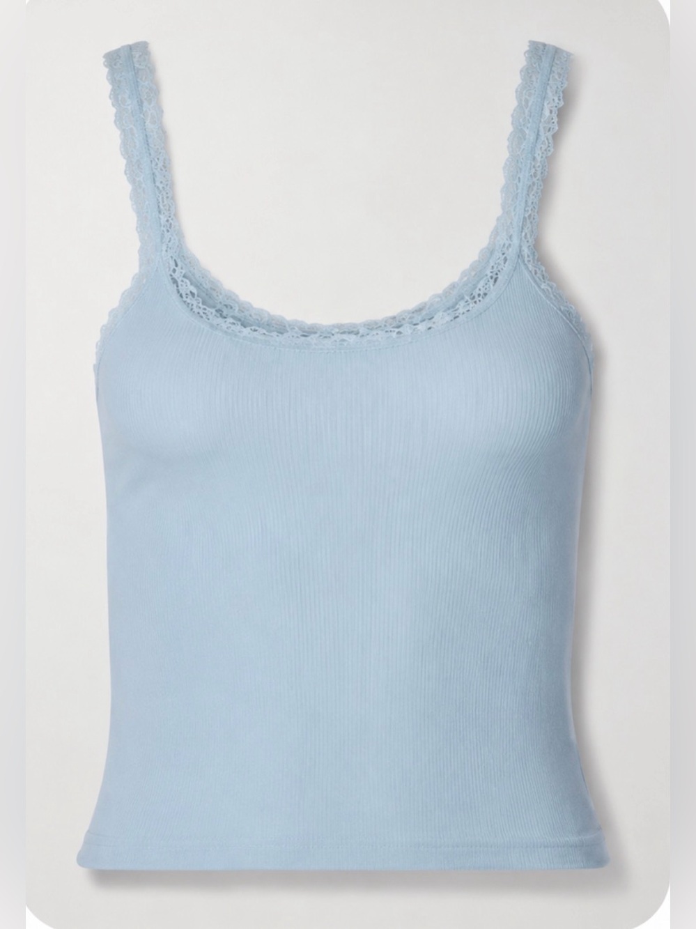 🩵💎 SKIMS Soft Lounge Lace Tank Top | Celeste | M | NWOT